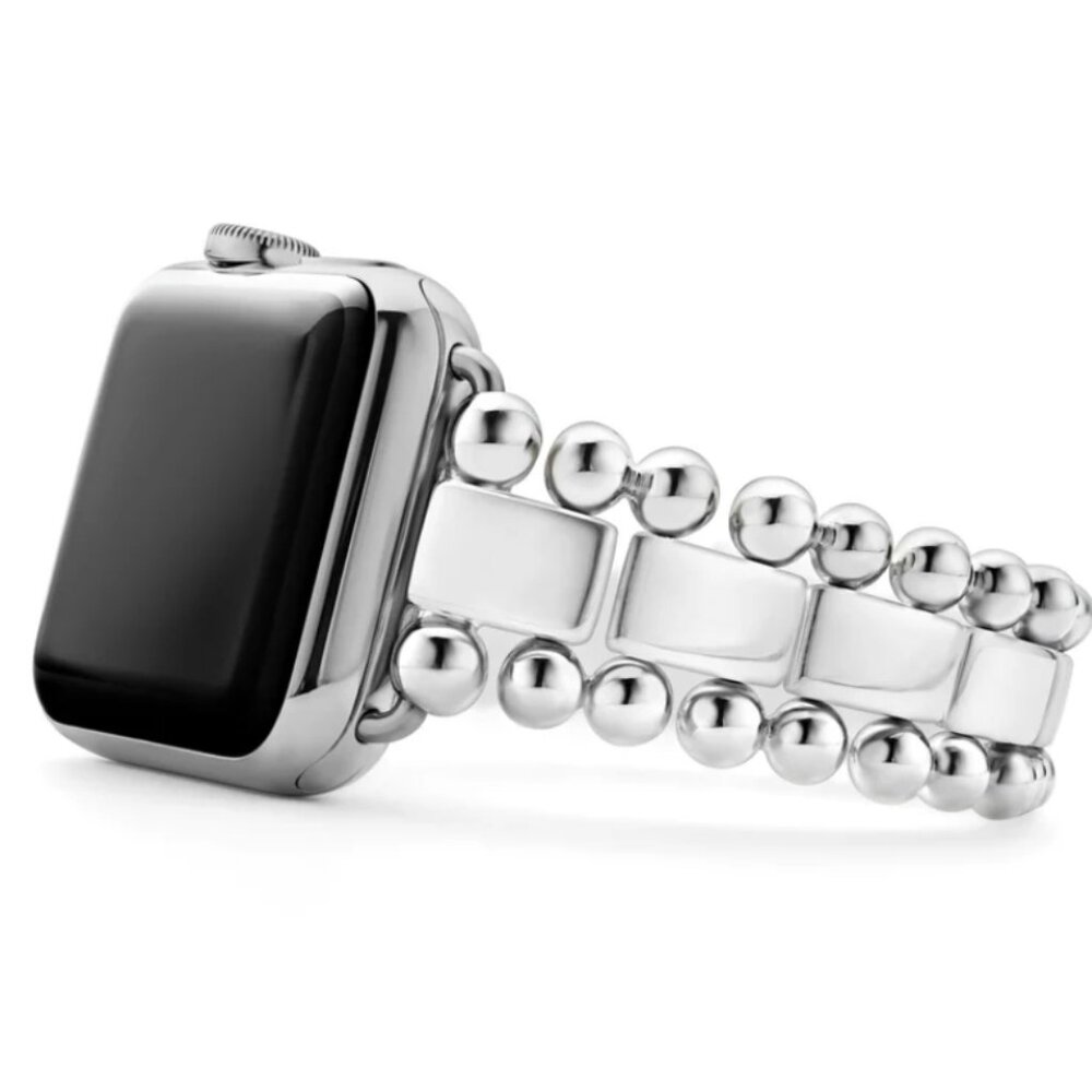 Lagos Sterling Silver Smart Caviar Watch Bracelet 38-45 mm